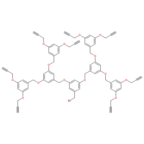 Benzene, 1,3-bis[[3,5-bis[[3,5-bis(2-propyn-1-yloxy)phenyl]methoxy]phenyl]methoxy]-5-(bromomethyl)-