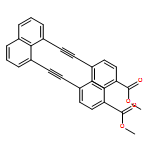 Benzoic acid, 4,4'-(1,8-naphthalenediyldi-2,1-ethynediyl)bis-, dimethyl ester (9CI)