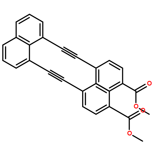 Benzoic acid, 4,4'-(1,8-naphthalenediyldi-2,1-ethynediyl)bis-, dimethyl ester (9CI)