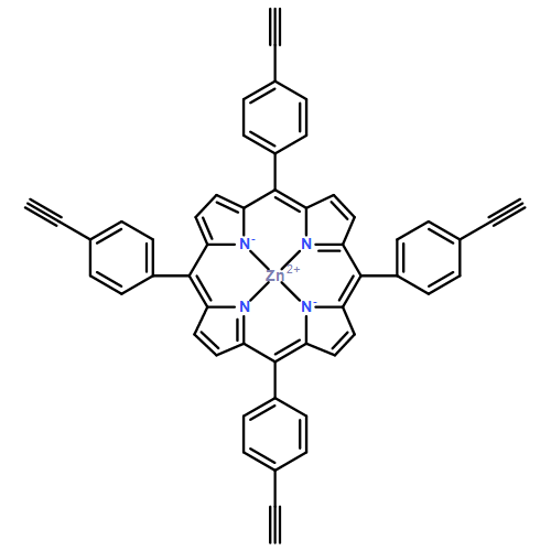 [5,10,15,20-tetrakis(4-ethynylphenyl)porphyrinato(2-)-κ2n21,n23]zinc