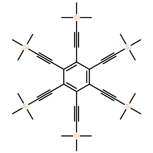 Benzene, 1,2,3,4,5,6-hexakis[2-(trimethylsilyl)ethynyl]-