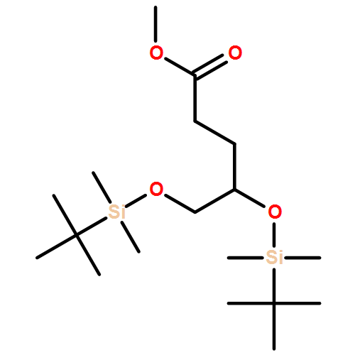 Pentanoic acid, 4,5-bis[[(1,1-dimethylethyl)dimethylsilyl]oxy]-, methyl ester, (4S)-