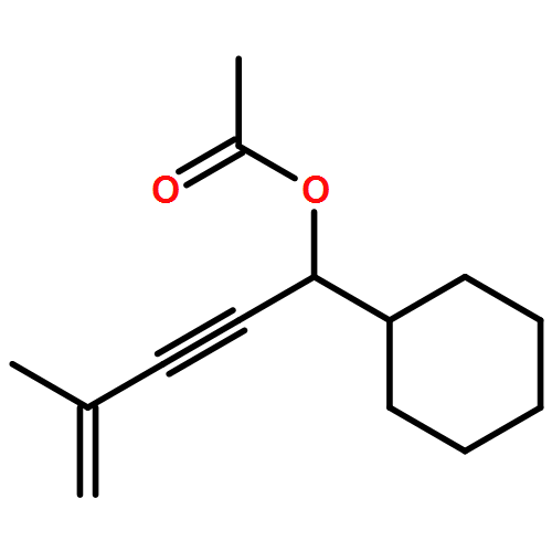 Cyclohexanemethanol, α-(3-methyl-3-buten-1-yn-1-yl)-, 1-acetate