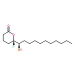 2H-Pyran-2-one, tetrahydro-6-[(1R)-1-hydroxyundecyl]-, (6S)-