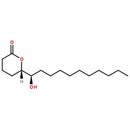 2H-Pyran-2-one, tetrahydro-6-[(1R)-1-hydroxyundecyl]-, (6S)-