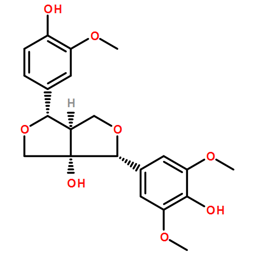 1H,3H-Furo[3,4-c]furan-3a(4H)-ol, dihydro-4-(4-hydroxy-3,5-dimethoxyphenyl)-1-(4-hydroxy-3-methoxyphenyl)-, (1S,3aS,4R,6aR)-