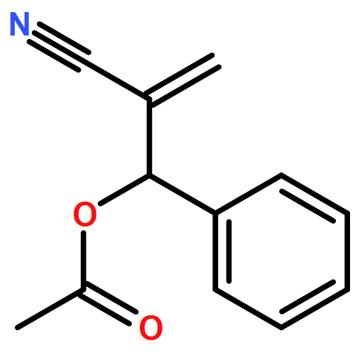 Benzenepropanenitrile, β-(acetyloxy)-α-methylene-