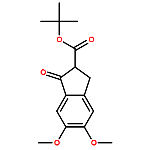 1H-Indene-2-carboxylic acid, 2,3-dihydro-5,6-dimethoxy-1-oxo-, 1,1-dimethylethyl ester