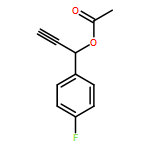 Benzenemethanol, α-ethynyl-4-fluoro-, 1-acetate