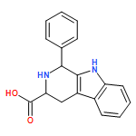 1H-Pyrido[3,4-b]indole-3-carboxylic acid, 2,3,4,9-tetrahydro-1-phenyl-, (1S,3S)-