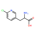 3-Pyridinepropanoic acid, α-amino-6-chloro- (9CI)