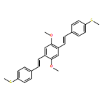 Benzene, 1,4-dimethoxy-2,5-bis[(1E)-2-[4-(methylthio)phenyl]ethenyl]-