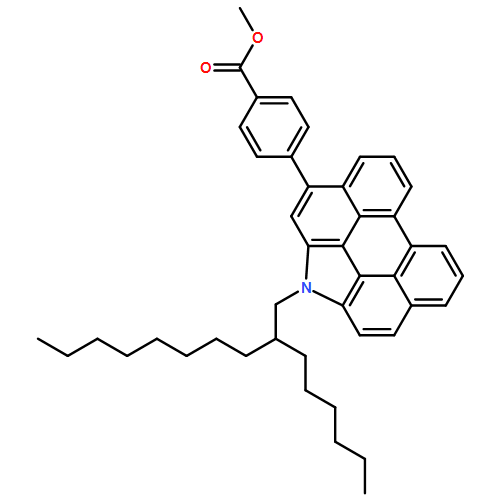 Benzoic acid, 4-[1-(2-hexyldecyl)-1H-phenanthro[1,10,9,8-cdefg]carbazol-3-yl]-, methyl ester