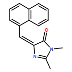 4H-Imidazol-4-one, 3,5-dihydro-2,3-dimethyl-5-(1-naphthalenylmethylene)-, (5Z)-