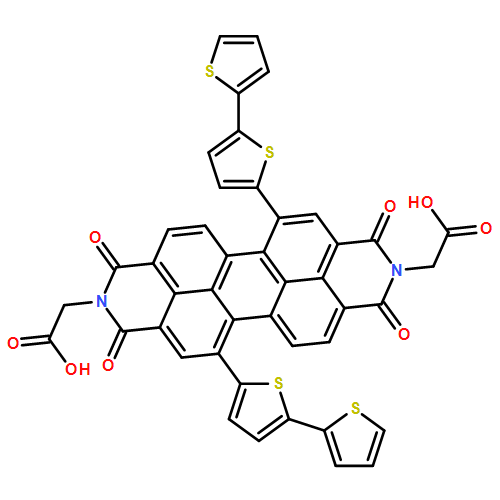 Anthra[2,1,9-def:6,5,10-d'e'f']diisoquinoline-2,9-diacetic acid, 5,12-bis([2,2'-bithiophen]-5-yl)-1,3,8,10-tetrahydro-1,3,8,10-tetraoxo-