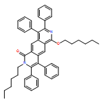 Pyrido[3,4-g]isoquinolin-1(2H)-one, 2-hexyl-6-(hexyloxy)-3,4,8,9-tetraphenyl-