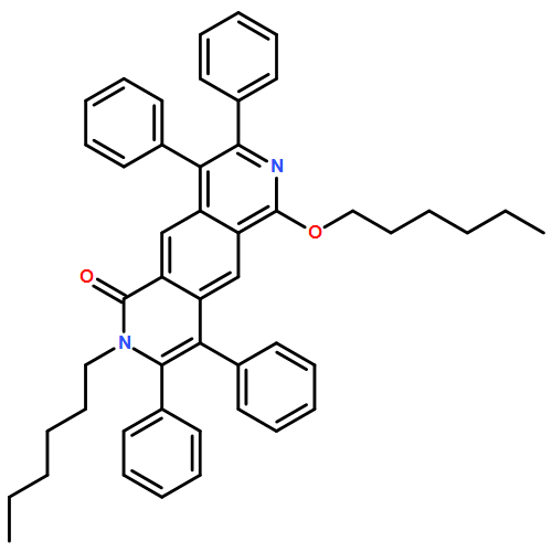 Pyrido[3,4-g]isoquinolin-1(2H)-one, 2-hexyl-6-(hexyloxy)-3,4,8,9-tetraphenyl-