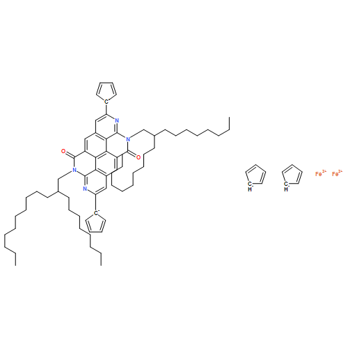 Ferrocene, 1,1''-[4,5,10,11-tetrahydro-4,10-bis(2-octyldodecyl)-5,11-dioxoisoquino[6,7,8,1-lmna]pyrido[4,3,2-gh][3,8]phenanthroline-2,8-diyl]bis-