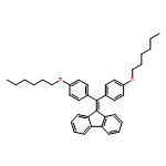 9H-Fluorene, 9-[bis[4-(hexyloxy)phenyl]methylene]-