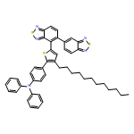 Benzenamine, 4-(5-[5,5'-bi-2,1,3-benzothiadiazol]-4-yl-3-dodecyl-2-thienyl)-N,N-diphenyl-