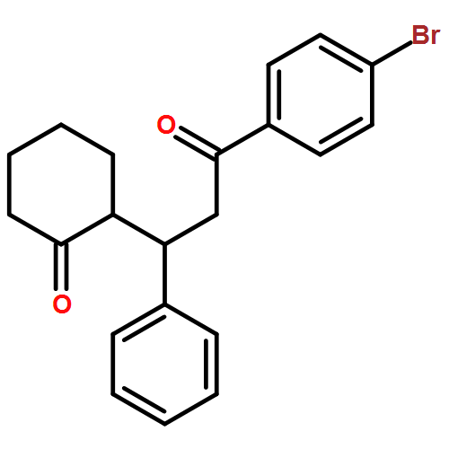 Cyclohexanone, 2-[(1R)-3-(4-bromophenyl)-3-oxo-1-phenylpropyl]-, (2S)-