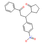 Cyclopentanone, 2-[(1R)-1-(4-nitrophenyl)-3-oxo-3-phenylpropyl]-, (2S)-