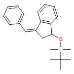 1H-Indene, 1-[[(1,1-dimethylethyl)dimethylsilyl]oxy]-2,3-dihydro-3-(phenylmethylene)-, (3E)-