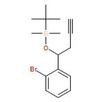 Benzene, 1-bromo-2-[1-[[(1,1-dimethylethyl)dimethylsilyl]oxy]-3-butyn-1-yl]-