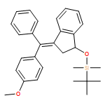 1H-Indene, 1-[[(1,1-dimethylethyl)dimethylsilyl]oxy]-2,3-dihydro-3-[(4-methoxyphenyl)phenylmethylene]-, (3Z)-