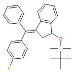 1H-Indene, 1-[[(1,1-dimethylethyl)dimethylsilyl]oxy]-3-[(4-fluorophenyl)phenylmethylene]-2,3-dihydro-, (3E)-