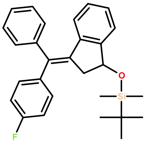 1H-Indene, 1-[[(1,1-dimethylethyl)dimethylsilyl]oxy]-3-[(4-fluorophenyl)phenylmethylene]-2,3-dihydro-, (3E)-