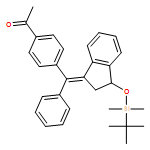 Ethanone, 1-[4-[(E)-[3-[[(1,1-dimethylethyl)dimethylsilyl]oxy]-2,3-dihydro-1H-inden-1-ylidene]phenylmethyl]phenyl]-