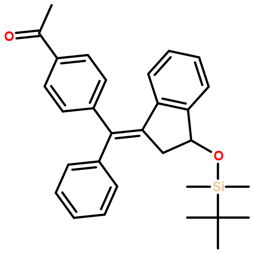 Ethanone, 1-[4-[(E)-[3-[[(1,1-dimethylethyl)dimethylsilyl]oxy]-2,3-dihydro-1H-inden-1-ylidene]phenylmethyl]phenyl]-