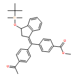 Benzoic acid, 4-[(Z)-(4-acetylphenyl)[3-[[(1,1-dimethylethyl)dimethylsilyl]oxy]-2,3-dihydro-1H-inden-1-ylidene]methyl]-, methyl ester