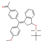 Ethanone, 1-[4-[(Z)-[3-[[(1,1-dimethylethyl)dimethylsilyl]oxy]-2,3-dihydro-1H-inden-1-ylidene](4-methoxyphenyl)methyl]phenyl]-