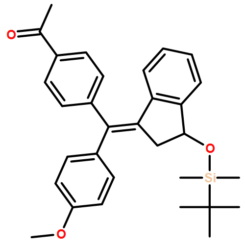 Ethanone, 1-[4-[(Z)-[3-[[(1,1-dimethylethyl)dimethylsilyl]oxy]-2,3-dihydro-1H-inden-1-ylidene](4-methoxyphenyl)methyl]phenyl]-