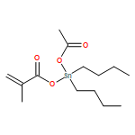 2-Propenoic acid, 2-methyl-, (acetyloxy)dibutylstannyl ester