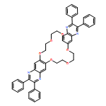 [1,4,7,10,13,16]Hexaoxacyclooctadecino[2,3-g:11,12-g']diquinoxaline, 7,8,10,11,20,21,23,24-octahydro-2,3,15,16-tetraphenyl-