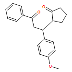 Cyclopentanone, 2-[(1R)-1-(4-methoxyphenyl)-3-oxo-3-phenylpropyl]-, (2S)-