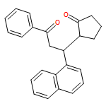 Cyclopentanone, 2-[(1R)-1-(1-naphthalenyl)-3-oxo-3-phenylpropyl]-, (2S)-