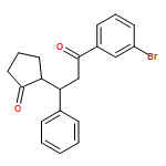 Cyclopentanone, 2-[(1R)-3-(3-bromophenyl)-3-oxo-1-phenylpropyl]-, (2S)-