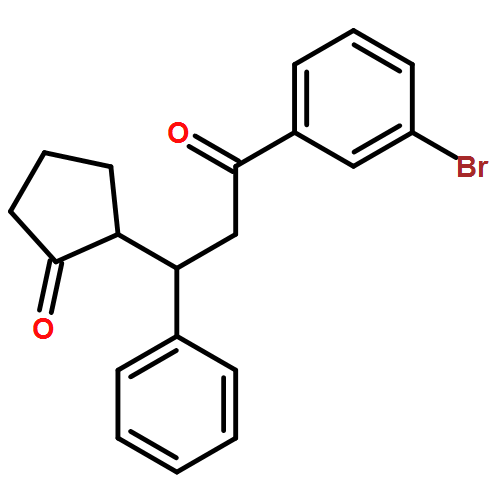 Cyclopentanone, 2-[(1R)-3-(3-bromophenyl)-3-oxo-1-phenylpropyl]-, (2S)-