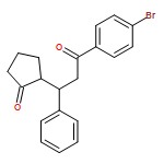 Cyclopentanone, 2-[(1R)-3-(4-bromophenyl)-3-oxo-1-phenylpropyl]-, (2S)-