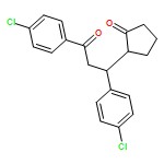 Cyclopentanone, 2-[(1R)-1,3-bis(4-chlorophenyl)-3-oxopropyl]-, (2S)-