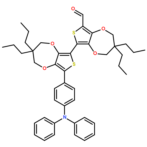 [6,6'-Bi-2H-thieno[3,4-b][1,4]dioxepin]-8-carboxaldehyde, 8'-[4-(diphenylamino)phenyl]-3,3',4,4'-tetrahydro-3,3,3',3'-tetrapropyl-