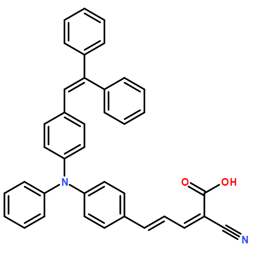 2,4-Pentadienoic acid, 2-cyano-5-[4-[[4-(2,2-diphenylethenyl)phenyl]phenylamino]phenyl]-