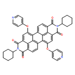 Anthra[2,1,9-def:6,5,10-d'e'f']diisoquinoline-1,3,8,10(2H,9H)-tetrone, 2,9-dicyclohexyl-5,12-bis(4-pyridinyloxy)-