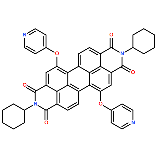 Anthra[2,1,9-def:6,5,10-d'e'f']diisoquinoline-1,3,8,10(2H,9H)-tetrone, 2,9-dicyclohexyl-5,12-bis(4-pyridinyloxy)-