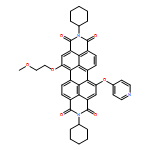 Anthra[2,1,9-def:6,5,10-d'e'f']diisoquinoline-1,3,8,10(2H,9H)-tetrone, 2,9-dicyclohexyl-5-(2-methoxyethoxy)-12-(4-pyridinyloxy)-