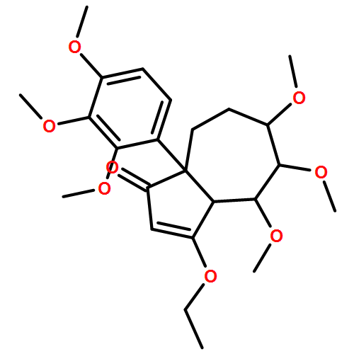 1(3aH)-Azulenone, 3-ethoxy-4,5,6,7,8,8a-hexahydro-4,5,6-trimethoxy-8a-(2,3,4-trimethoxyphenyl)-, (3aR,4S,5R,6R,8aR)-rel-